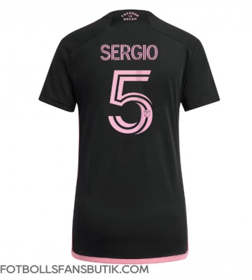 Inter Miami Sergio Busquets #5 Replika Bortatröja Damer 2024-25 Kortärmad